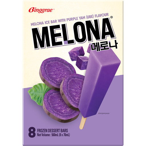 Binggrae Melona Ice Cream Bar Purple Yam
