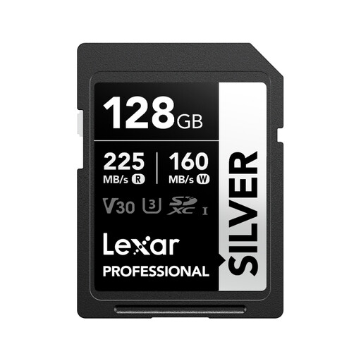 Lexar 128GB SD Card Silver