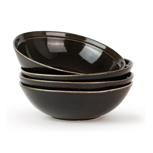 Richmount 4-Pack Bowls with Double Ring in Black