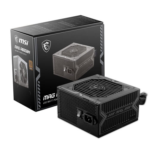 MSI MAG A650BN Power Supply, 650W, 80 Plus Bronze Certified