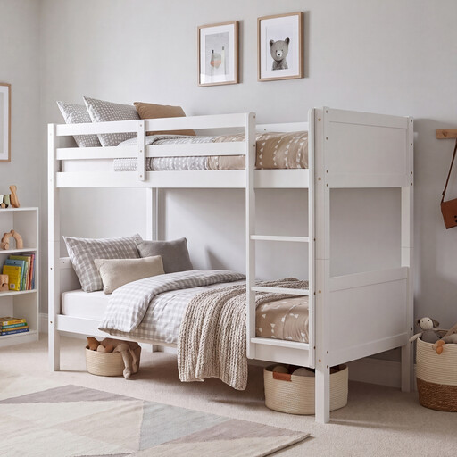 Junior Vida Gemini Detachable Bunk Bed, White