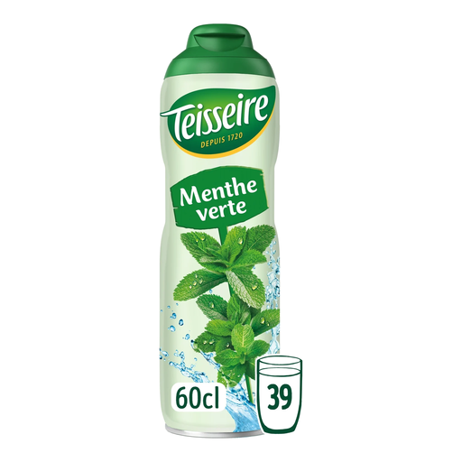 Sirop de Menthe Verte Les Classiques Teisseire 60cl
