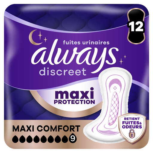 Always Discreet Maxi Comfort incontinence pads