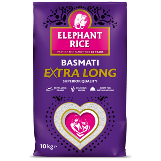 Elephant Rice Premium Extra Long Basmati Rice 10kg