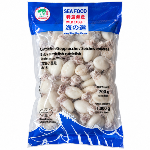 TCT Small squid cuttlefish raw glazed frozen 1 kg