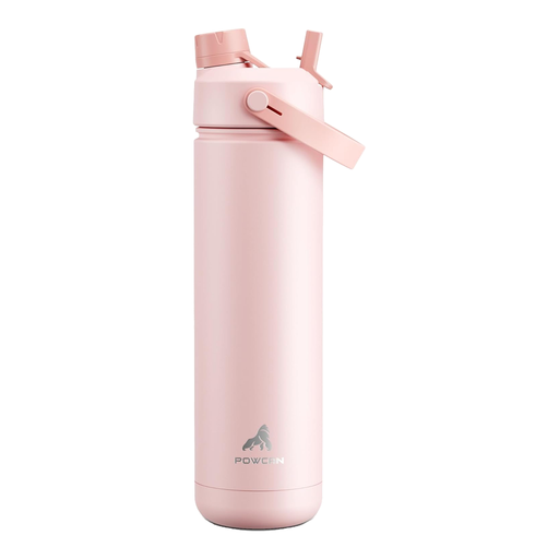 POWCAN by Meoky 26oz Dual-Opening Sports Water Bottle - Pink