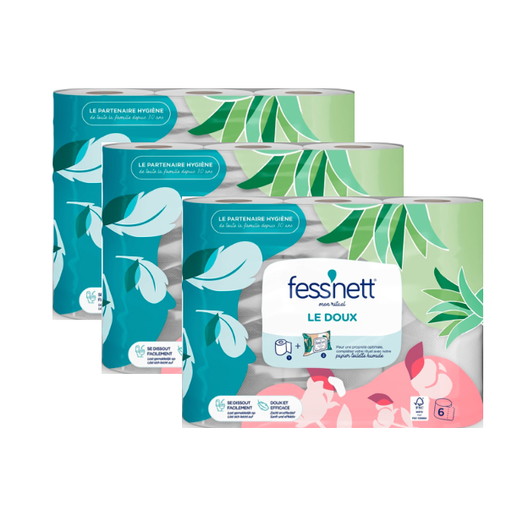 FESS'NET Soft Toilet Paper 18 Rolls