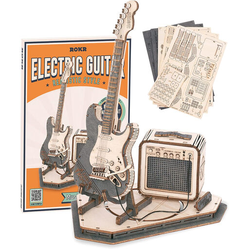 Robotime Rolife Electric Guitar 3D wooden puzzle