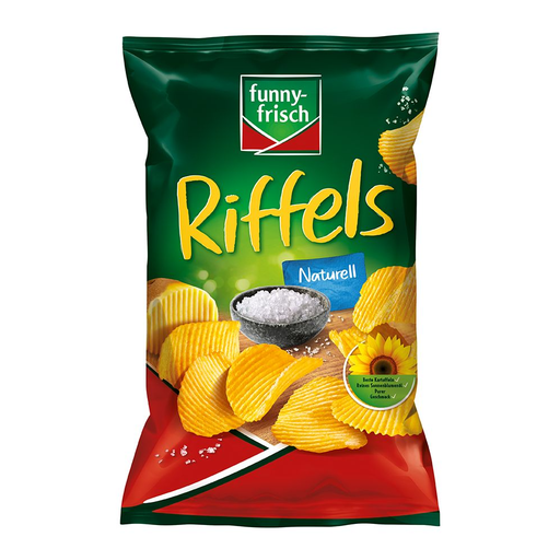 Funny-frisch Riffels Naturell Potato Chips 150g