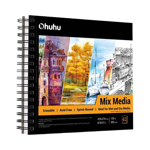 Ohuhu Mixed Media Sketchbook, Spiral Bound