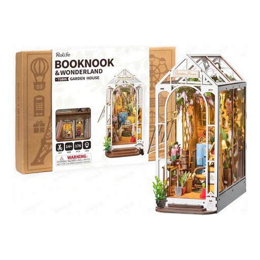Robotime Rolife Garden House Book Nook