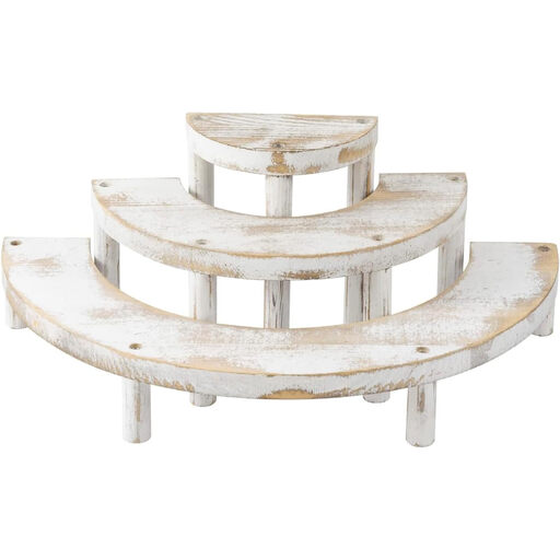 MyGift 3-Tier Semi-Circular Display Stand