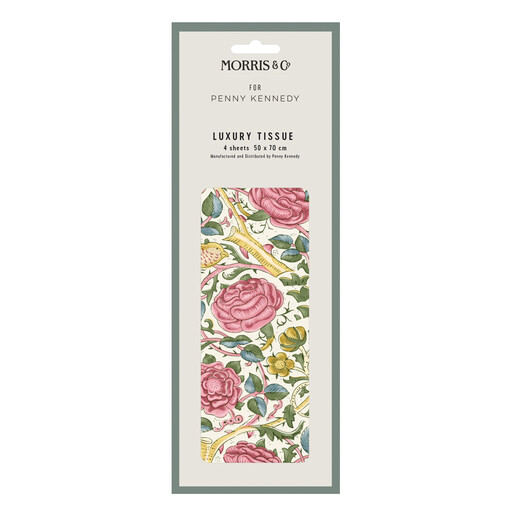 Morris & Co Rose Spring Green Tissue