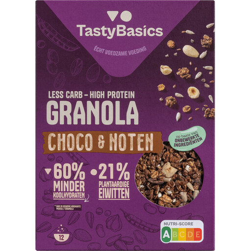 TastyBasics Granola Chocolate & Nuts - 350 g