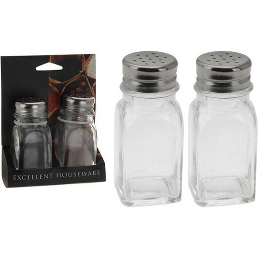 Excelent Glazen Zout- en Peperstrooier Set