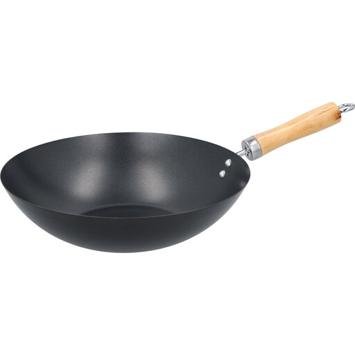 Alpina Wok with Wooden Handle - 30 cm