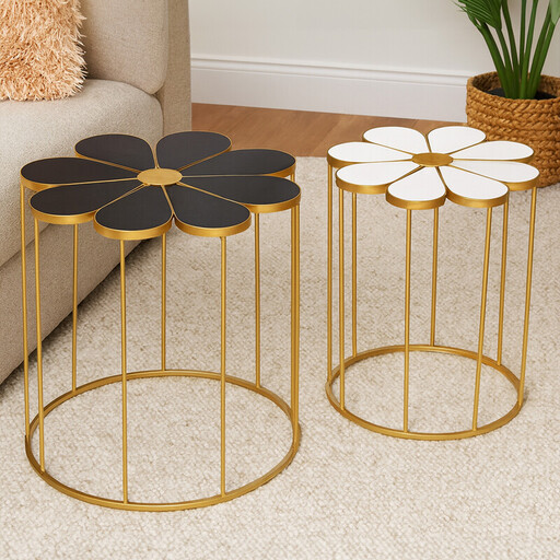 Premier Housewares Petal-Design Nesting Tables