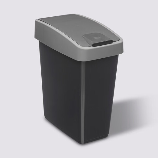5five Dual-Opening Plastic Trash Bin - 45L