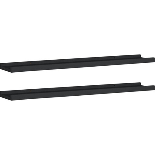 vidaXL Fotoplanken MDF - Zwart