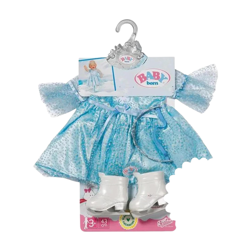 Baby Born Ice Princess 43cm in a princess dress with ice skates and a tiara