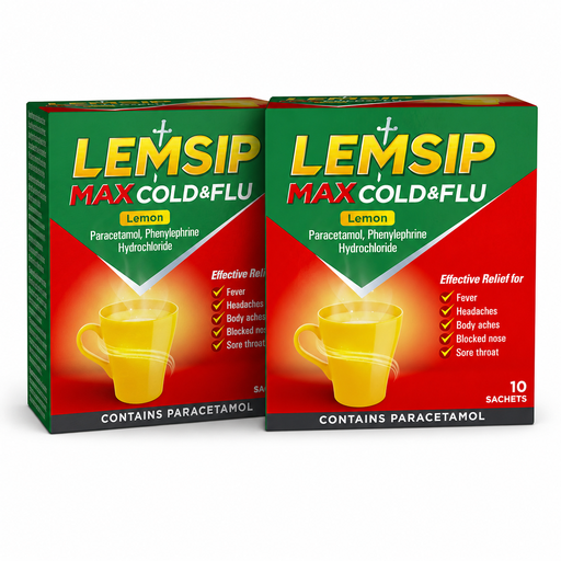 Lemsip Max Cold & Flu Relief Drink Lemon Flavour
