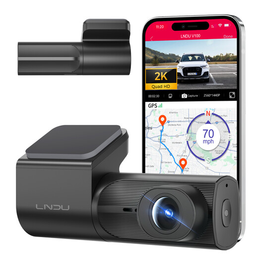 LNDU V100 2K Dash Cam Wi-Fi