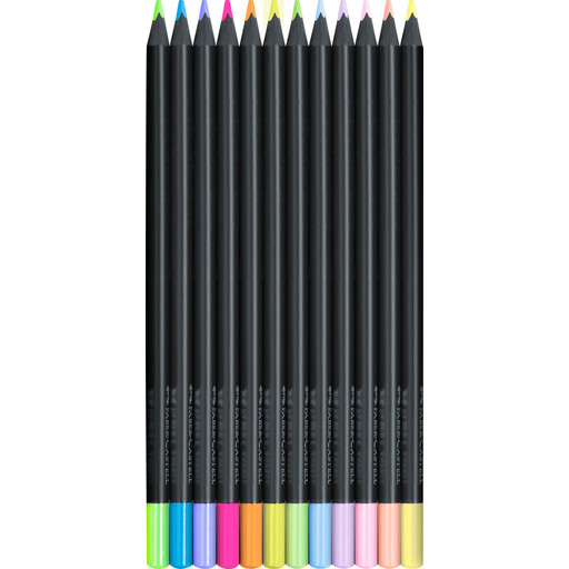 Faber-Castell Black Edition Colour Pencils in a box of 12