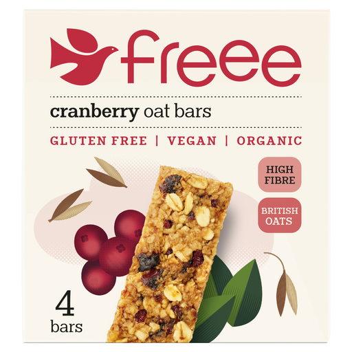 FREEE Gluten Free Organic Cranberry Oat Bars