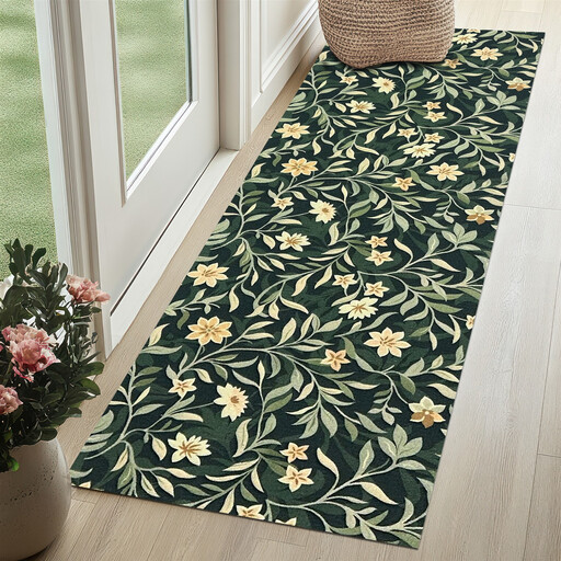 Likewise Runner Knightsbridge Floral Forest Green