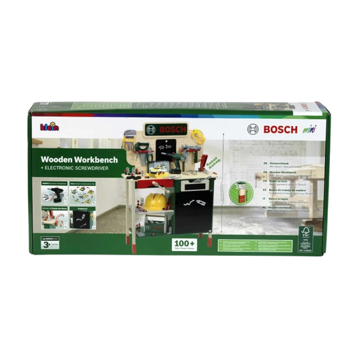 ?tabli en bois Bosch Klein 8734 avec outils électroniques