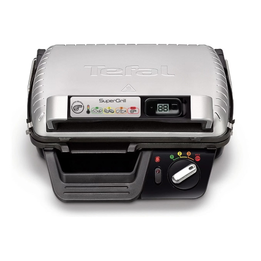 Tefal Grill for Meat SUPER GRILL TIMER GC451B12 - Grey