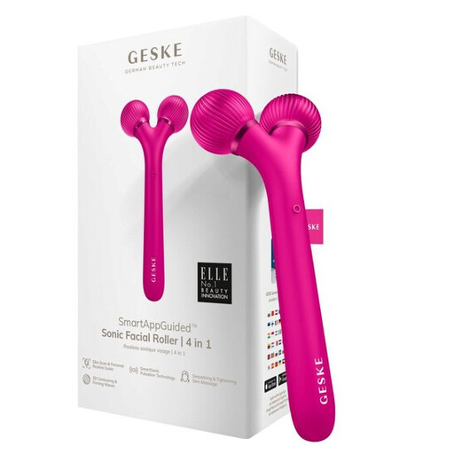 Geske Smartappguidedtm Sonic Facial Roller 4 in 1 Device for Face