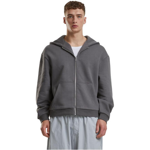 Urban Classics Fluffy Zip Hoody Sweat & Fleece - magnet M