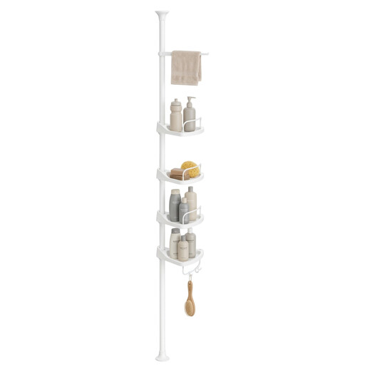 Ochama Bathroom Storage Rack, Adjustable 4-Tier Corner Shelf