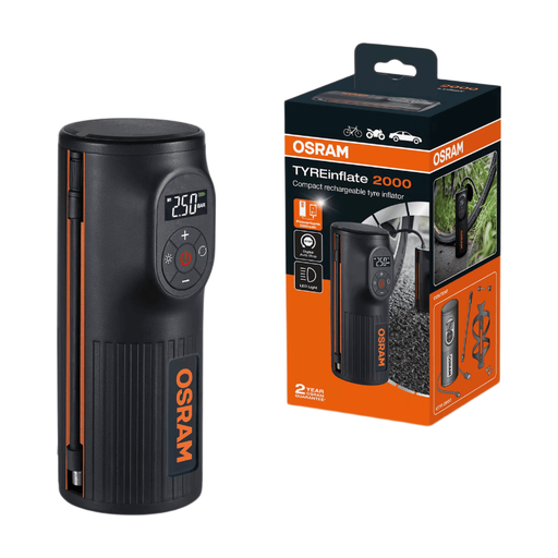 OSRAM TYREinflate 2000 Compact Rechargeable Tyre Pump