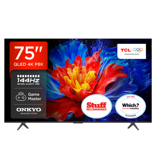 TCL 75 inch P8K QLED 4K HDR PRO Smart Google TV