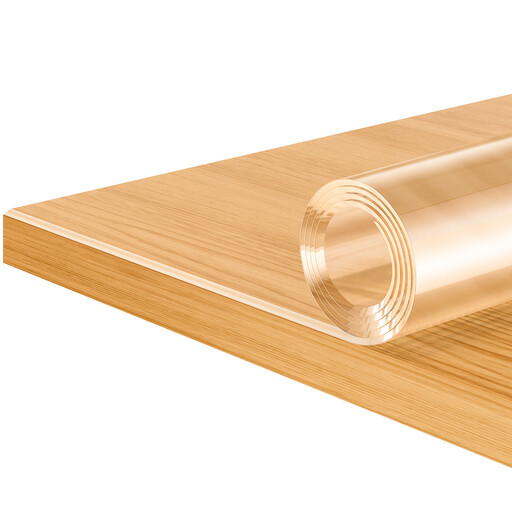 WOLTU 2mm Transparent Table Cover with Beveled Edge