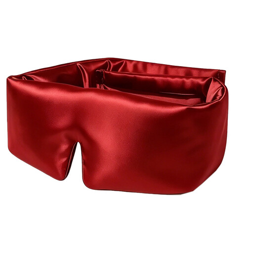 100% Mulberry Silk Eye Mask 19 Momme Red
