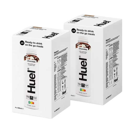 Huel Ready-to-Drink Complete Meal Chocolate, 4 x 500ml (2 Packs)
