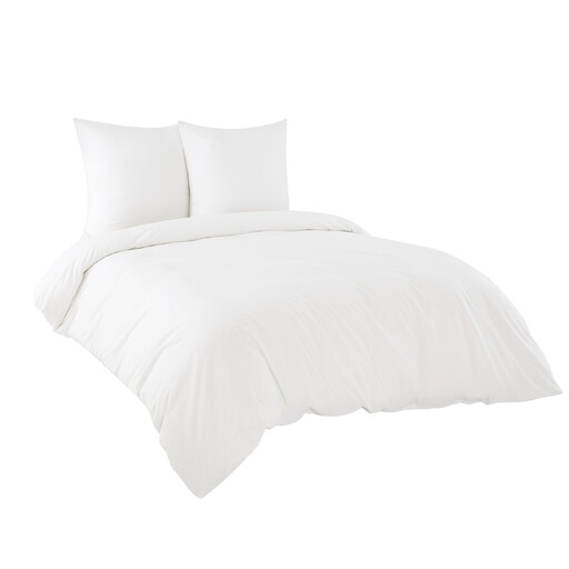 Bedlinen 200 x 200 cm, 90% cotton, white, bedlinen sets 200 x 200 cm