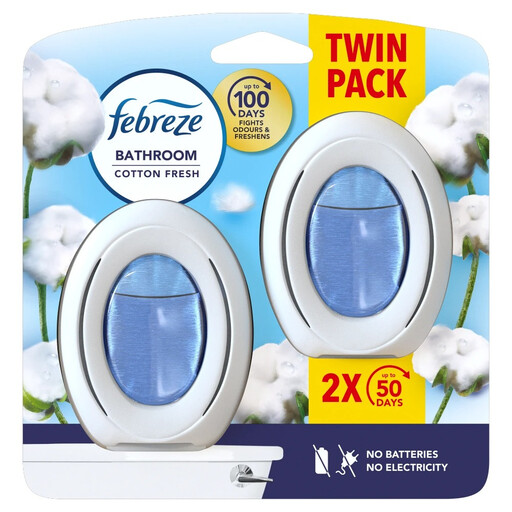 Febreze Bathroom Air Freshener, Cotton Fresh