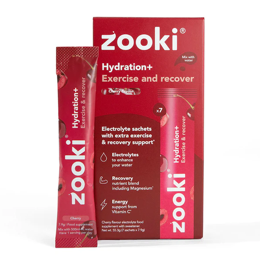 Zooki Cherry electrolyte sachets, 20 x 7.9g