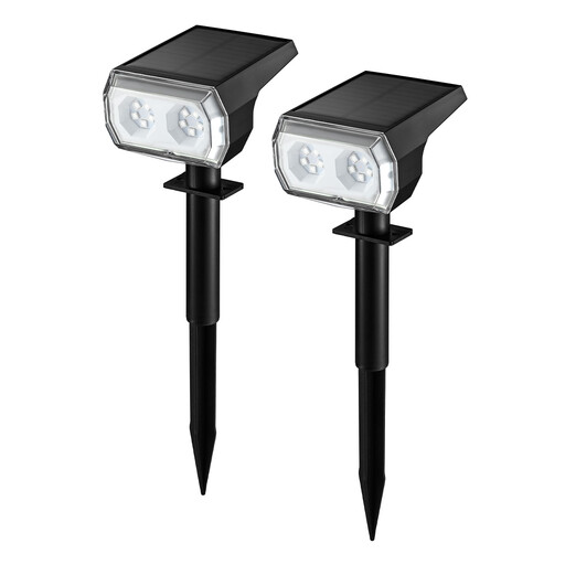VIVREAL 48LED solar spotlight RGB type 2-pack