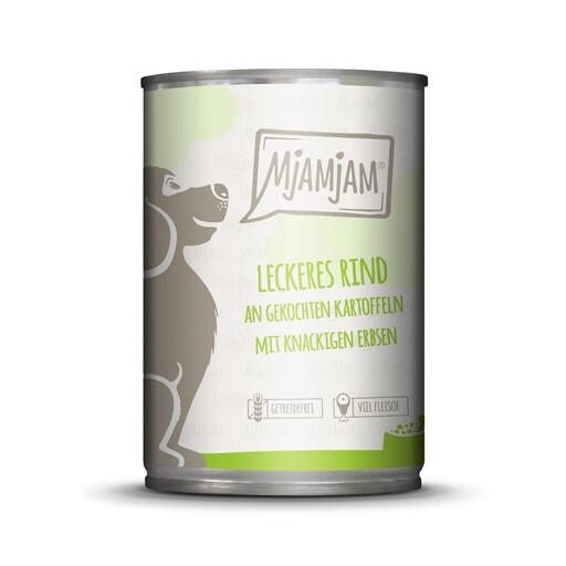 P?tée MjAMjAM pour chien au b?uf et pommes de terre