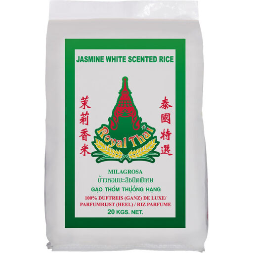 Royal Thai Jasmine Long Grain Rice, Thai Premium Selection, 20kg