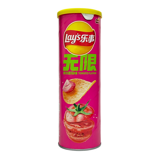 Lay’s Unlimited 番茄味土豆薯片，90 g 罐装