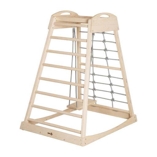 roba Indoor Wooden Play Tower - Montessori Climbing Frame