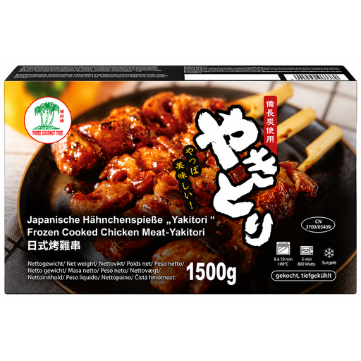 TCT Frozen Cooked Chicken Meat Yakitori 1,5 kg