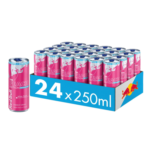 Red Bull Energy Drink The Summer Edition Sugarfree White Peach