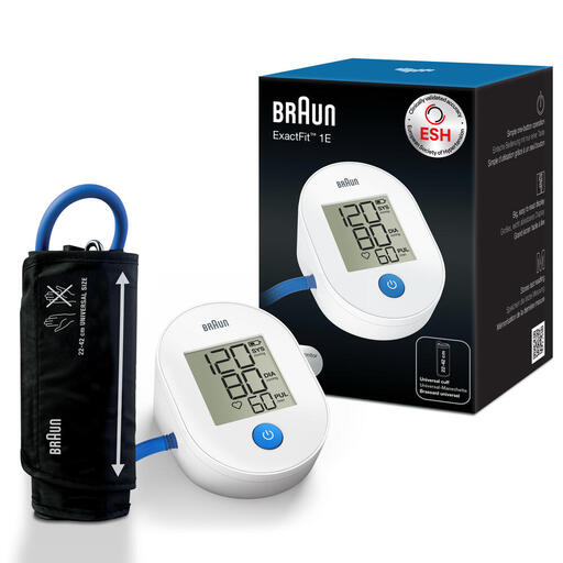 Braun ExactFit 1E Upper Arm Blood Pressure Monitor
